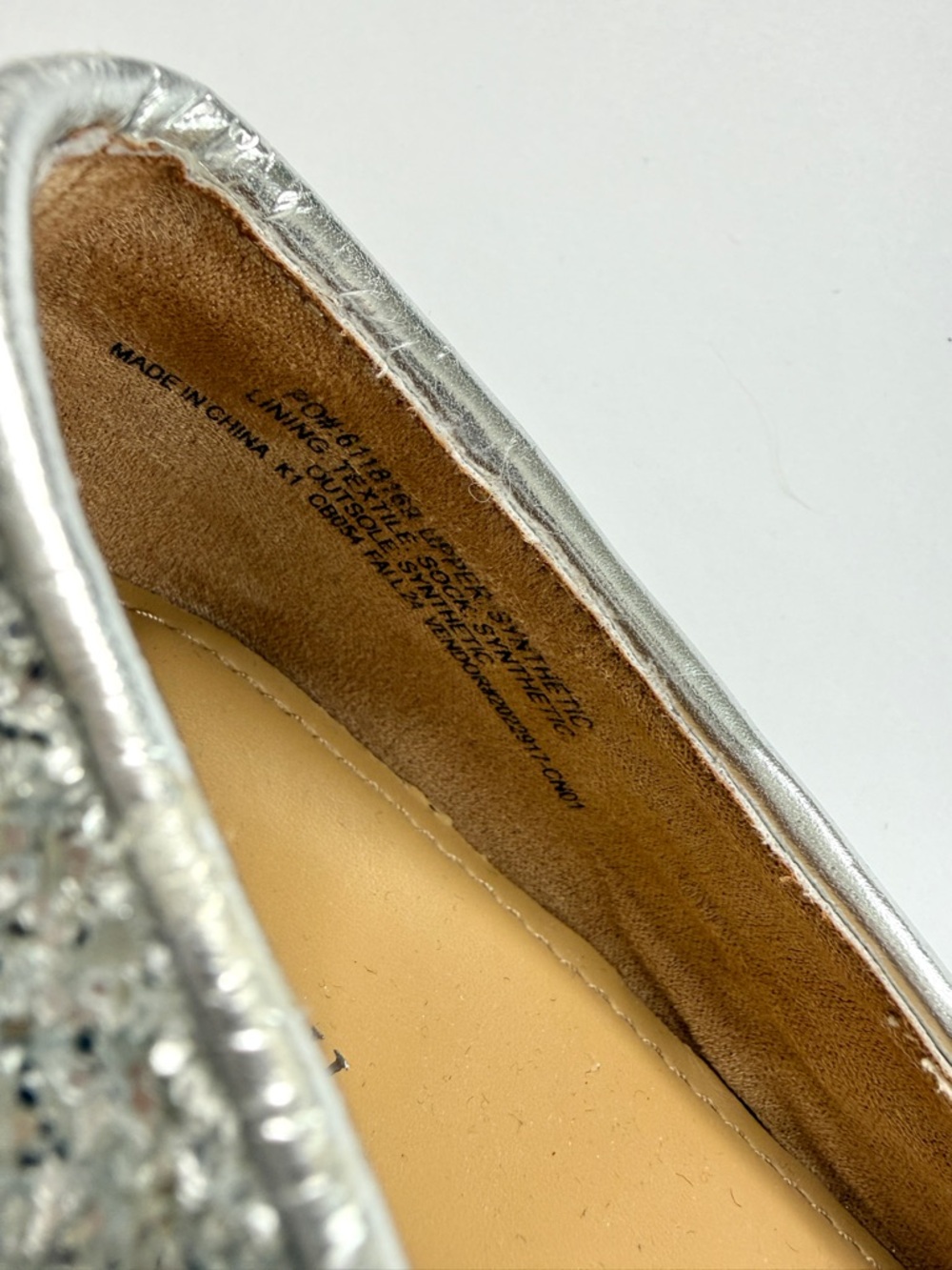J CREW FACTORY Crewcuts Girls Silver Glitter Mary Jane Heeled Dress Shoes CB054 - Picture 8 of 8